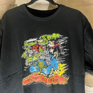 Rare Vintage Rat Fink Ed Roth Graphic Tee Not Reprint